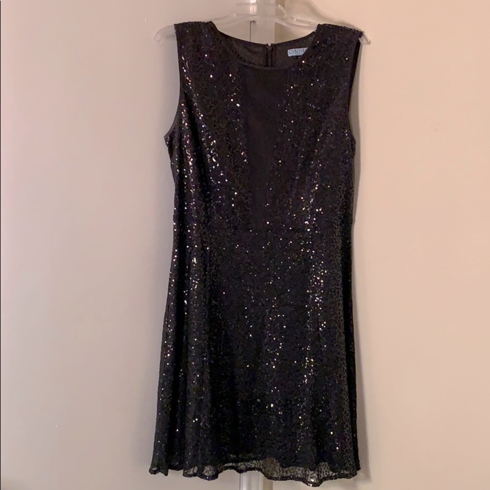 Sparkling mini black Cynthia Dress
